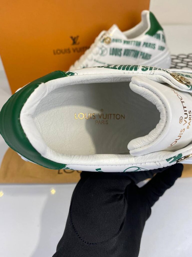 louis vuitton ayakkabi sneakers timeout beyaz yesil