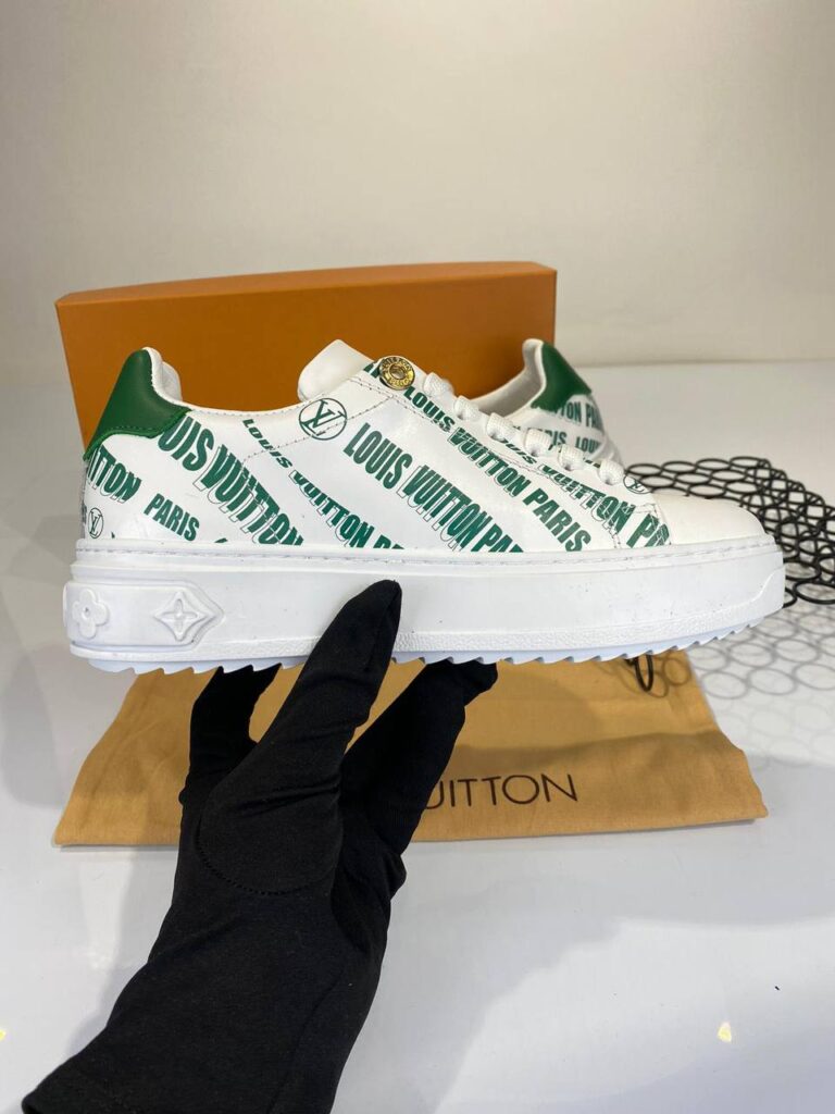 louis vuitton ayakkabi sneakers timeout beyaz yesil