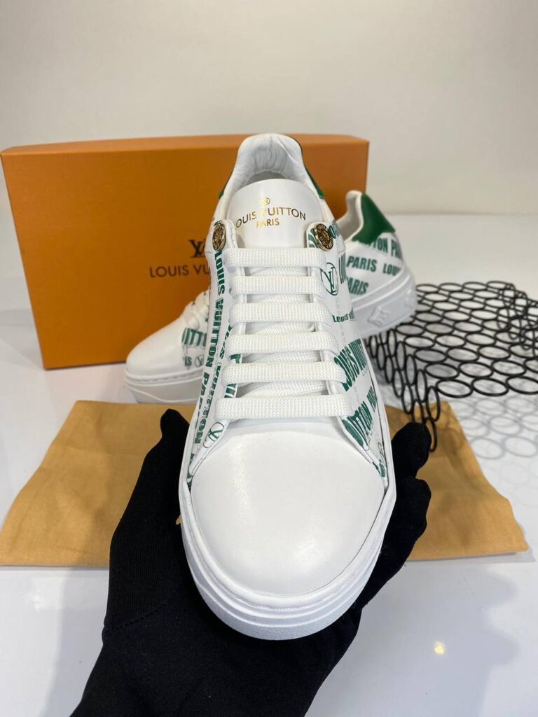 louis vuitton ayakkabi sneakers timeout beyaz yesil