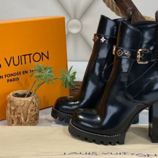 louis vuitton bot star trail ankle siyah topuk 11 cm ithal