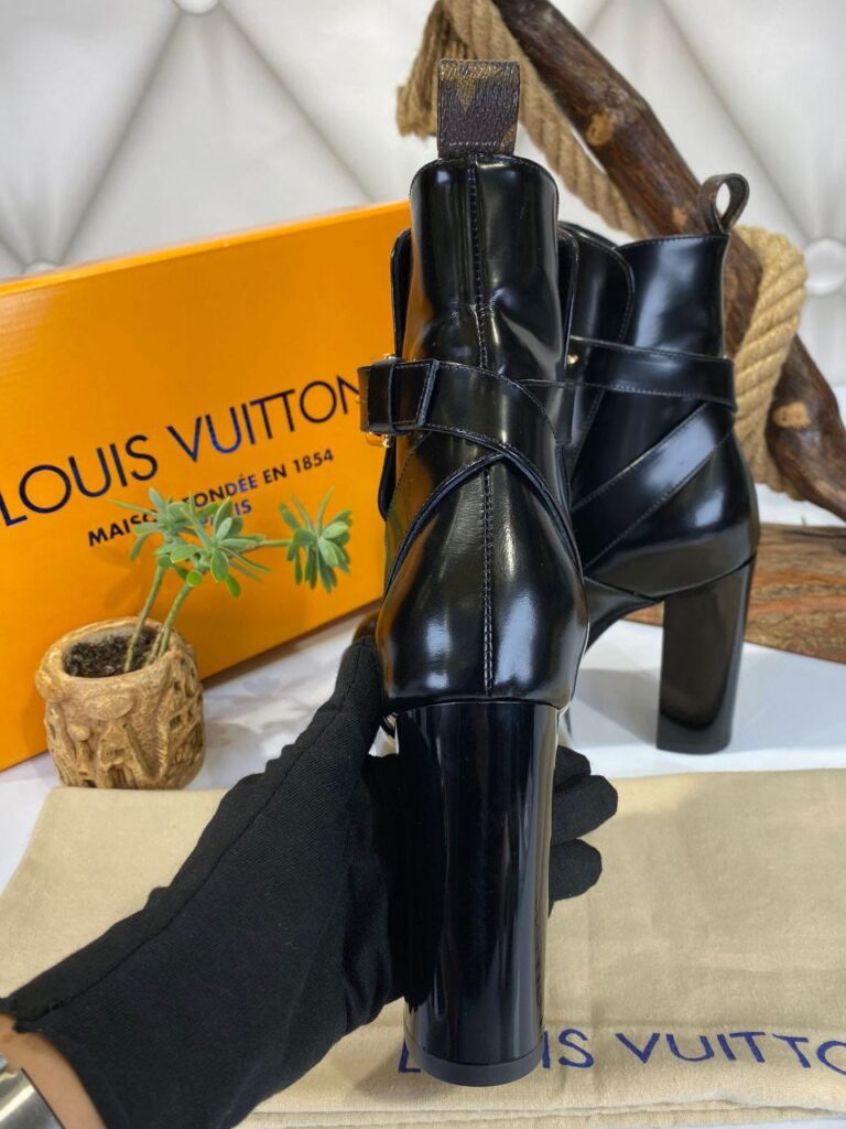 louis vuitton bot star trail ankle siyah topuk 11 cm ithal