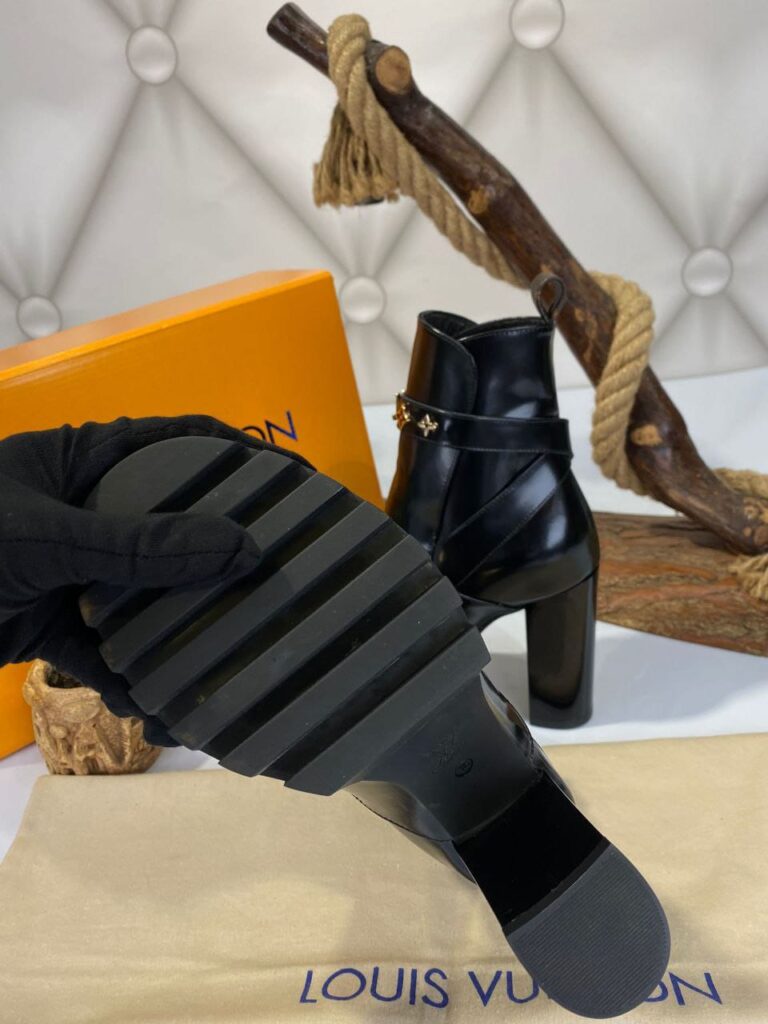 louis vuitton bot star trail ankle siyah topuk 11 cm ithal
