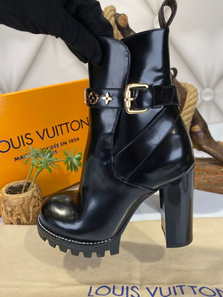 louis vuitton bot star trail ankle siyah topuk 11 cm ithal