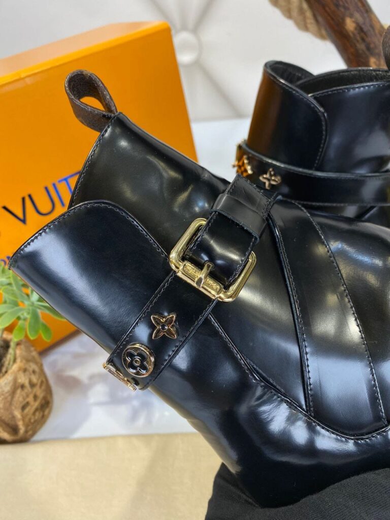louis vuitton bot star trail ankle siyah topuk 11 cm ithal