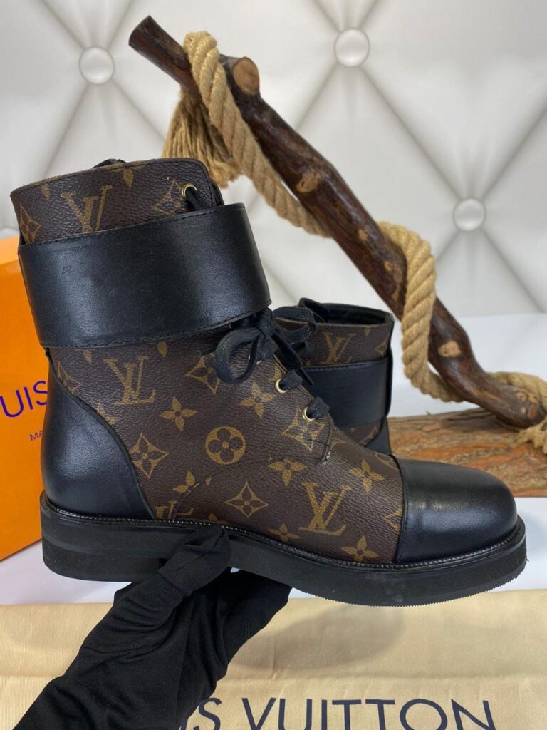 louis vuitton bot yeni sezon kahve monogram siyah