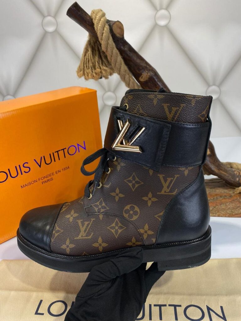 louis vuitton bot yeni sezon kahve monogram siyah