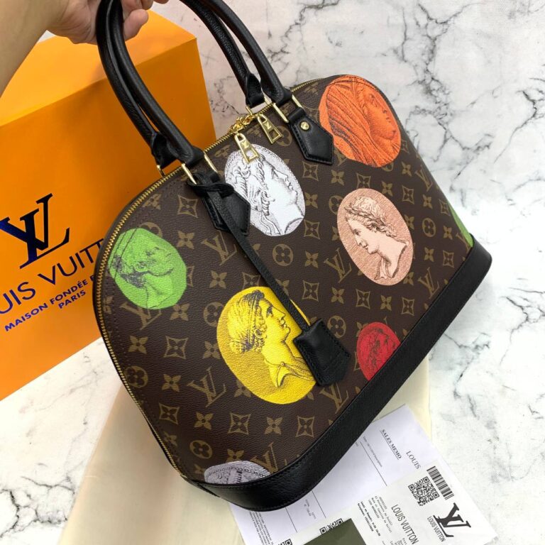 louis vuitton canta alma gm yeni baski ithal 39x29x19 cm