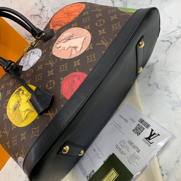 louis vuitton canta alma gm yeni baski ithal 39x29x19 cm