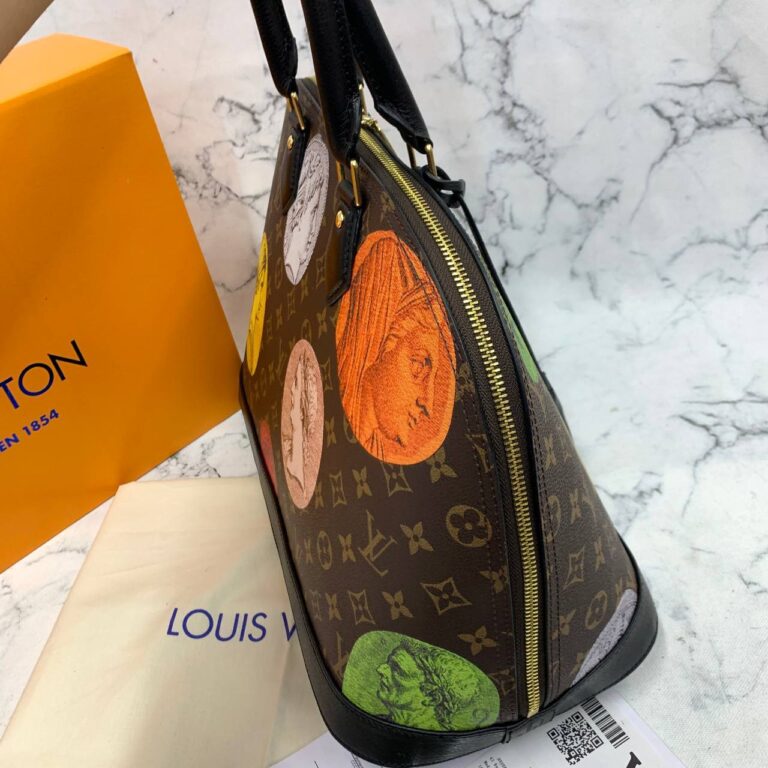 louis vuitton canta alma gm yeni baski ithal 39x29x19 cm