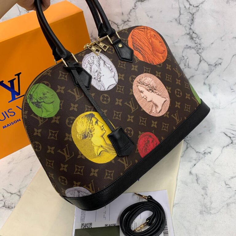 louis vuitton canta alma gm yeni baski ithal 39x29x19 cm