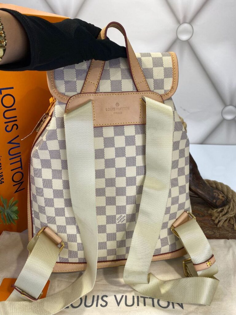 louis vuitton canta bosphore backpack sirt damier beyaz 36x32x13
