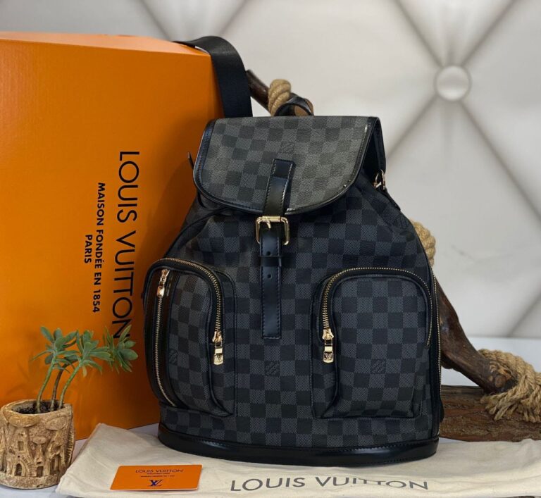 louis vuitton canta bosphore backpack sirt damier siyah gold 36x32x13