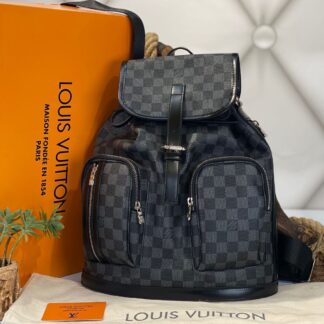 louis vuitton canta bosphore backpack sirt damier siyah silver 36x32x13