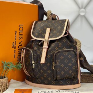 louis vuitton canta bosphore backpack sirt monogram kahve 36x32x13
