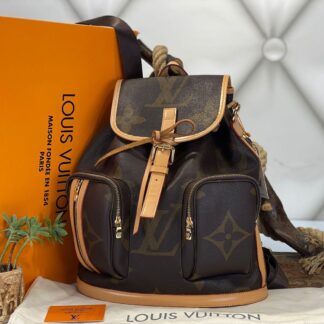 louis vuitton canta bosphore backpack sirt monogram kahve buyuk desen 36x32x13