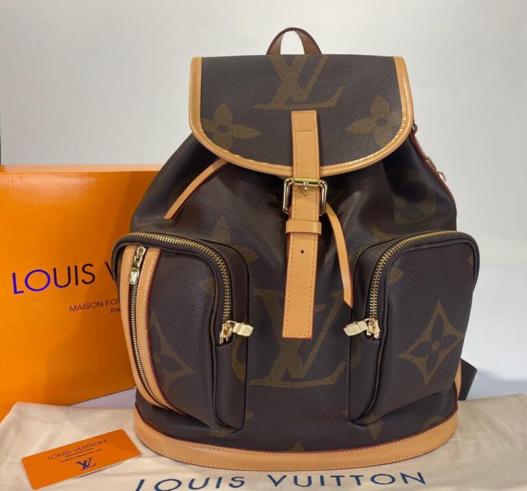 louis vuitton canta bosphore backpack sirt monogram kahve buyuk desen 36x32x13