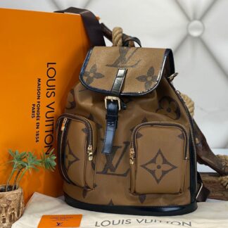 louis vuitton canta bosphore backpack sirt monogram kahve siyah 36x32x13