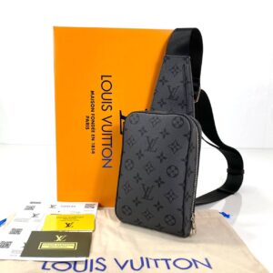 louis vuitton canta geronimos erkek omuz gri monogram hakiki deri ithal 11x5 cm
