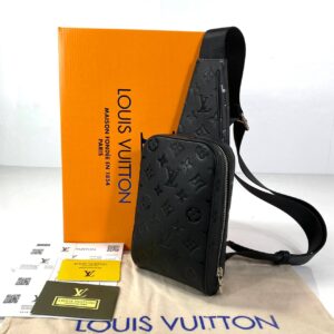 louis vuitton canta geronimos erkek omuz siyah monogram empreinte hakiki deri ithal 19x11x5 cm