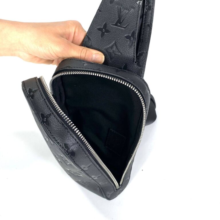 louis vuitton canta geronimos erkek omuz siyah monogram empreinte hakiki deri ithal 19x11x5 cm