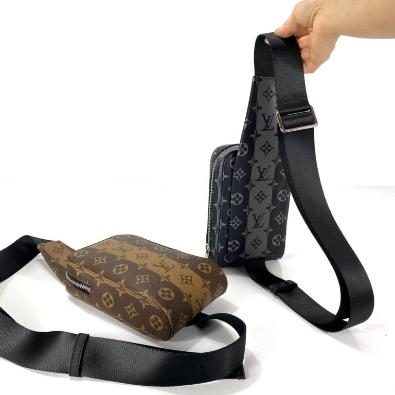 louis vuitton canta geronimos erkek omuz siyah monogram seritli hakiki deri ithal 11x5 cm