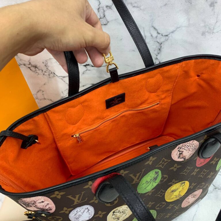 louis vuitton canta neverfull mm yeni baski hakiki deri ithal 32x29 cm