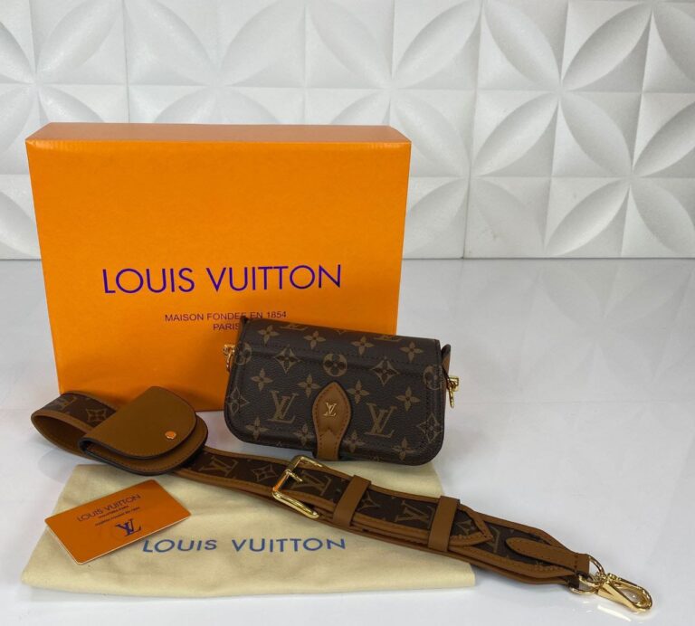 louis vuitton canta officier monogram kahve 18x10 cm hakiki deri ithal
