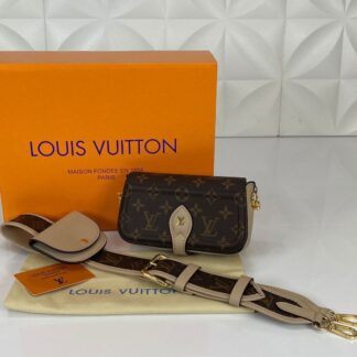 louis vuitton canta officier monogram vizon 18x10 cm hakiki deri ithal