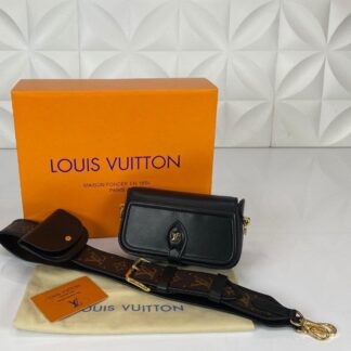 louis vuitton canta officier siyah 18x10 cm hakiki deri ithal