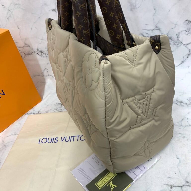 louis vuitton canta on the go gm bej waterproof yeni 45x30 cm