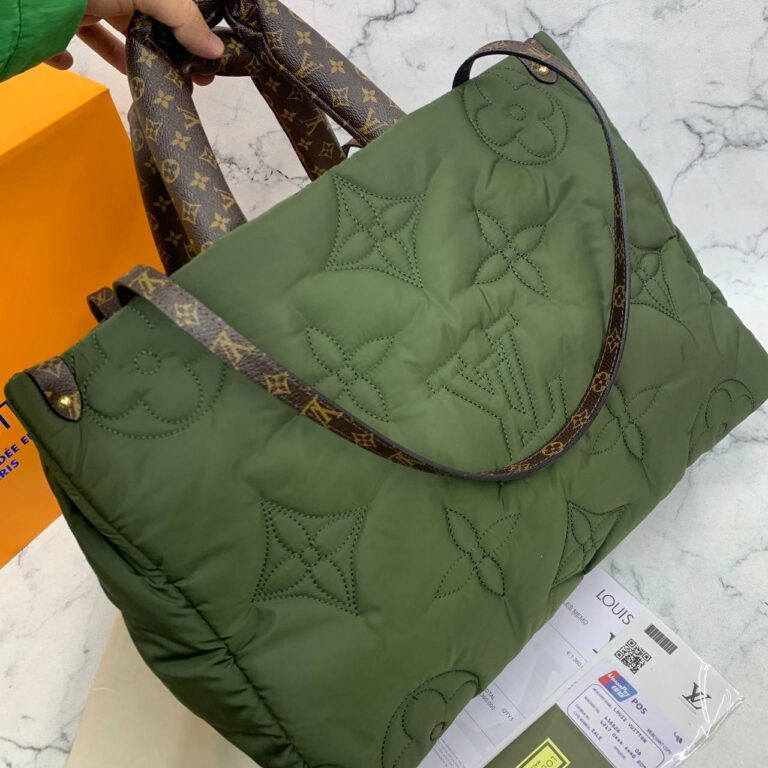louis vuitton canta on the go gm waterproof yeni yesil 45x30 cm