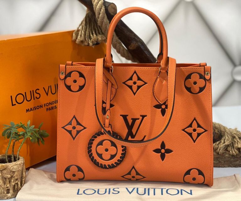 louis vuitton canta onthego mm ortaboy turuncu 34x26x15 cm