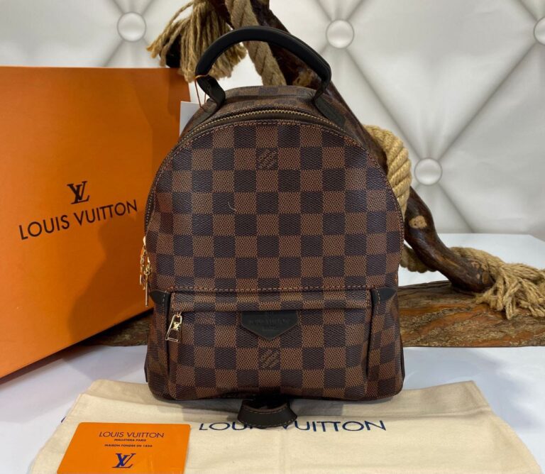 louis vuitton canta palm springs backpack orta boy sirt kahve damier 23x26 cm