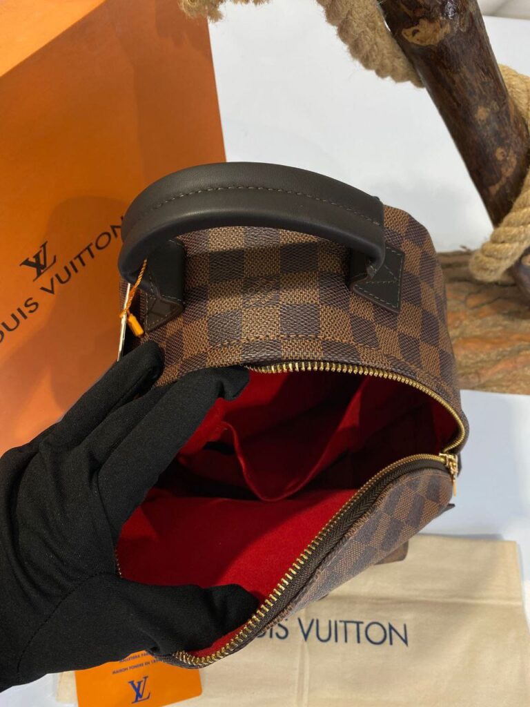 louis vuitton canta palm springs backpack orta boy sirt kahve damier 23x26 cm