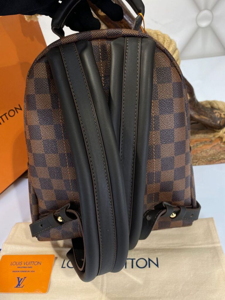louis vuitton canta palm springs backpack orta boy sirt kahve damier 23x26 cm