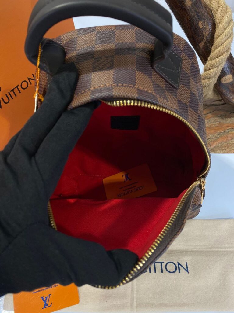louis vuitton canta palm springs backpack orta boy sirt kahve damier 23x26 cm