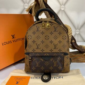louis vuitton canta palm springs backpack orta boy sirt kahve monogram 23x26 cm