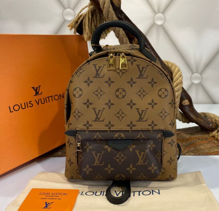 louis vuitton canta palm springs backpack orta boy sirt kahve monogram 23x26 cm