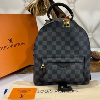 louis vuitton canta palm springs backpack orta boy sirt siyah damier 23x26 cm