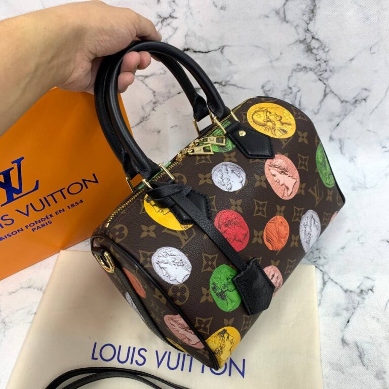 louis vuitton canta speedy bandouliere 25x19 cm monogram simetrik