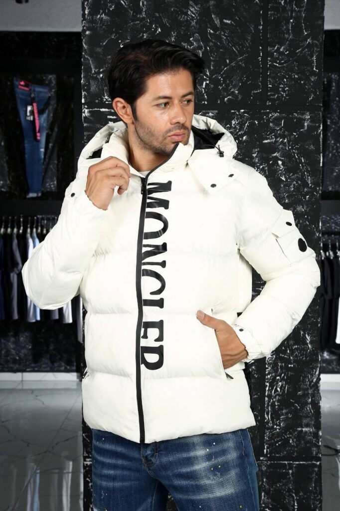 moncler mont erkek beyaz siyah