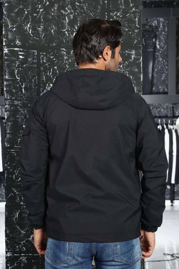 moncler mont erkek ince baharlik siyah duz