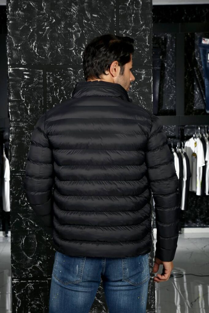 moncler mont erkek mat siyah gizli kapusonlu