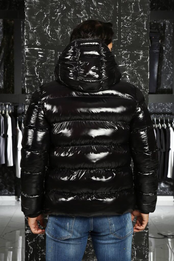 moncler mont erkek siyah beyaz yazili cift fermuar