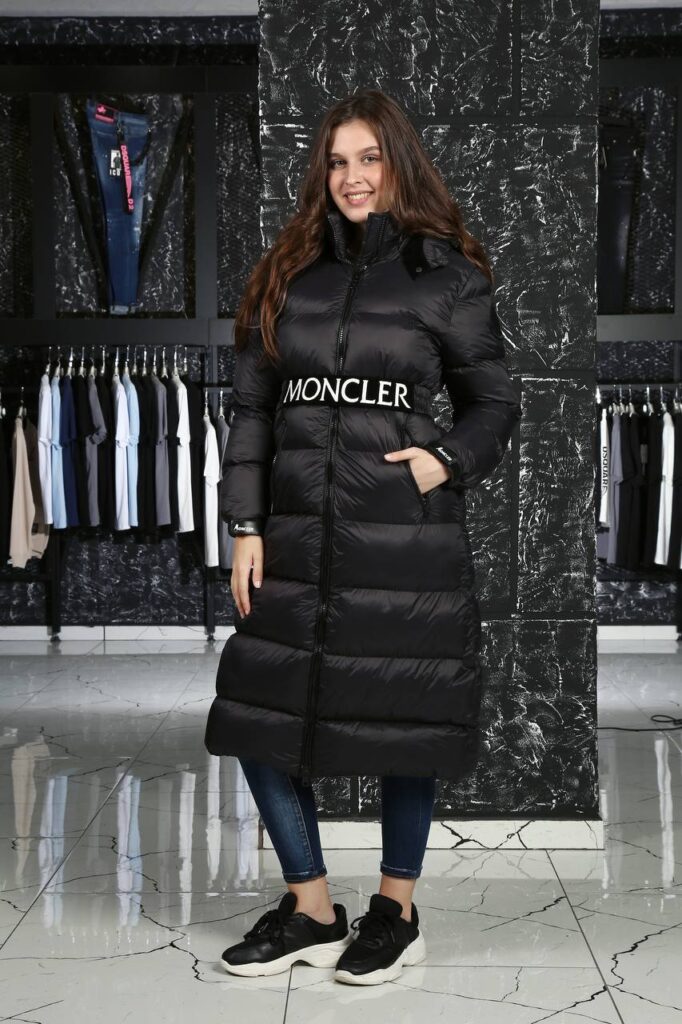 moncler mont kemerli uzun diz alti mat siyah
