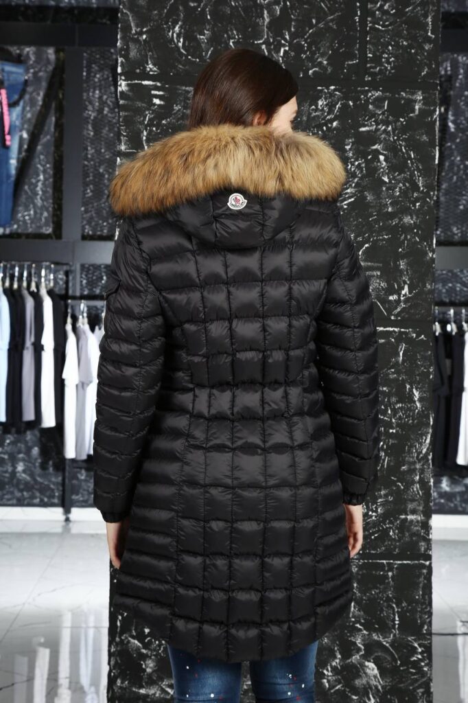 moncler mont uzun kapitone mat siyah