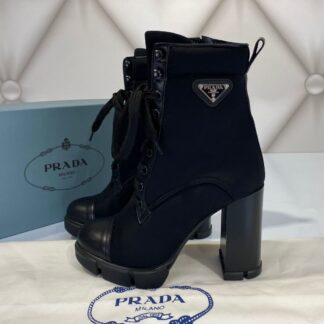 prada bot ankle hing heel siyah topuklu 11 cm