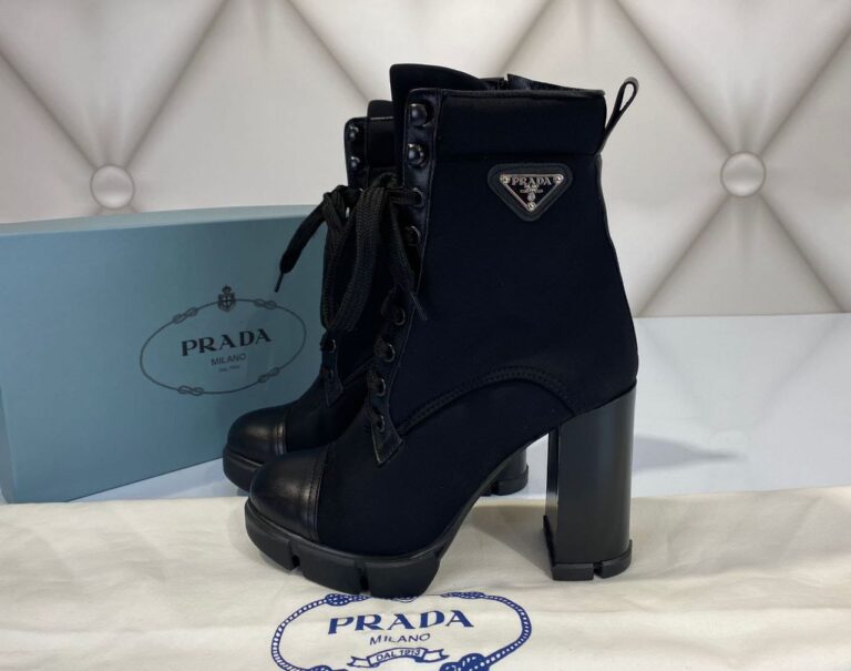 prada bot ankle hing heel siyah topuklu 11 cm