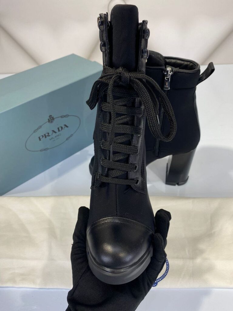 prada bot ankle hing heel siyah topuklu 11 cm