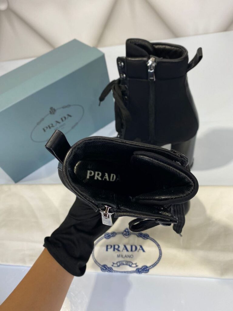 prada bot ankle hing heel siyah topuklu 11 cm